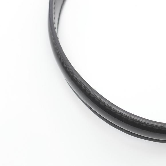 Gucci GG Canvas Tote Bag Patent Leather Beige Black - Picture 9 of 9